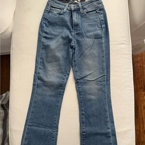 PAIGE Flare & Wide Leg Blue Jeans